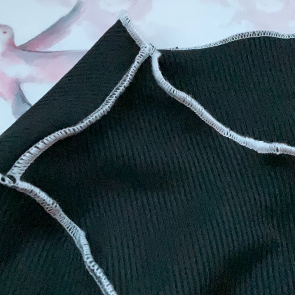 Romwe black crop-top - Picture 8 of 8